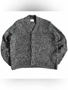 NN07 Men’s 6620 Mika Cardigan Knit Sweater Button Up Sz XXL Black Mouline $295